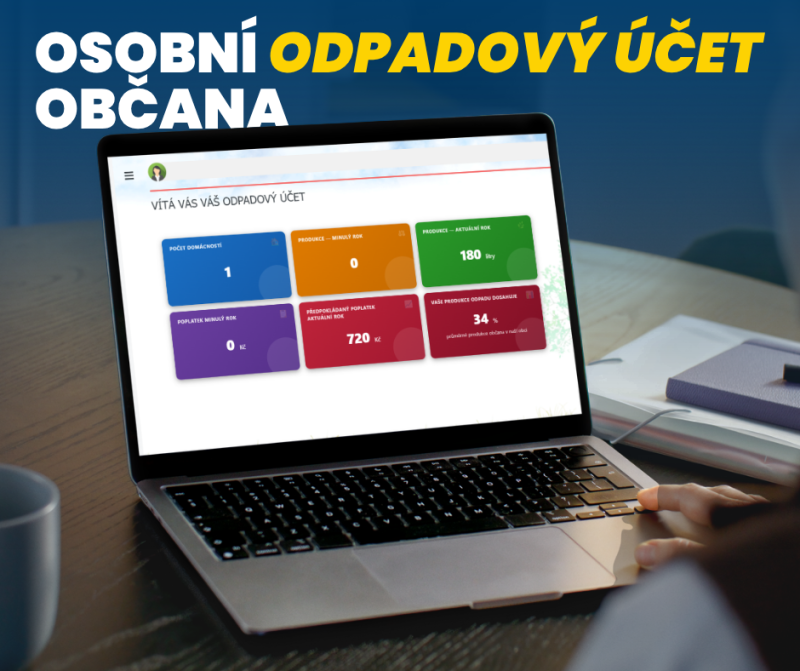 Náhledová grafika pro odpadový účet občana