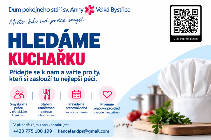 Inzerát na kuchařku